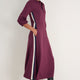 Pippa Ponte Dress - Deep Fig