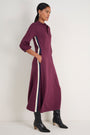 Pippa Ponte Dress - Deep Fig