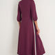 Pippa Ponte Dress - Deep Fig