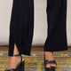 Quinty Wide Leg Trousers - Midnight