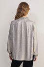 Raya Metallic Blouse - Champagne