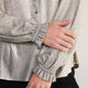 Raya Metallic Blouse - Champagne
