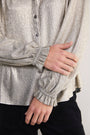 Raya Metallic Blouse - Champagne