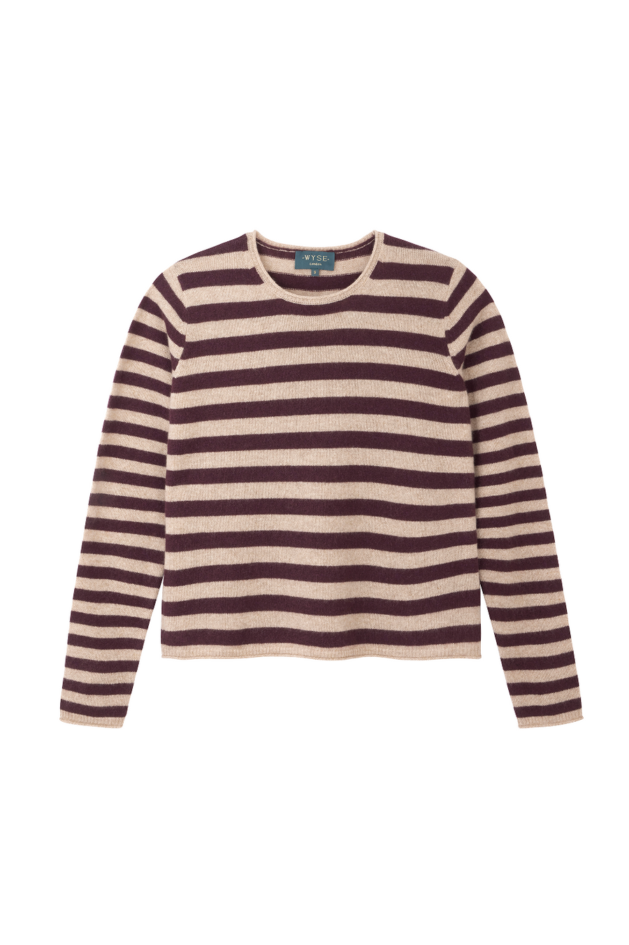 Chrissie Cashmere Jumper - Oat/Ivory Stripe