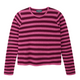 Chrissie Cashmere Jumper - Raspberry/Deep Fig Stripe