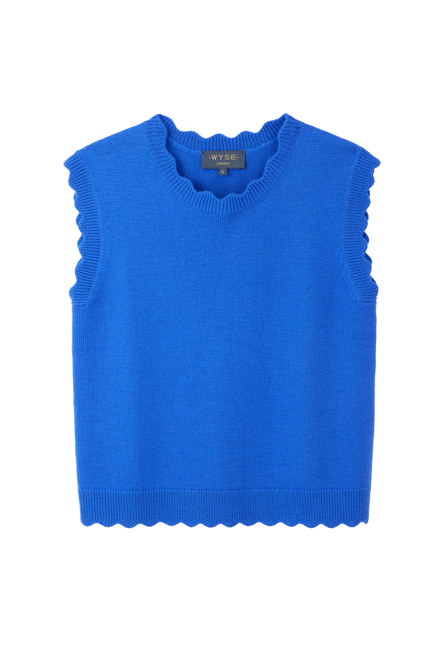 Fleurine Scallop Tank - Cobalt Blue