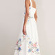 Reina Dress - Ivory Embroidered