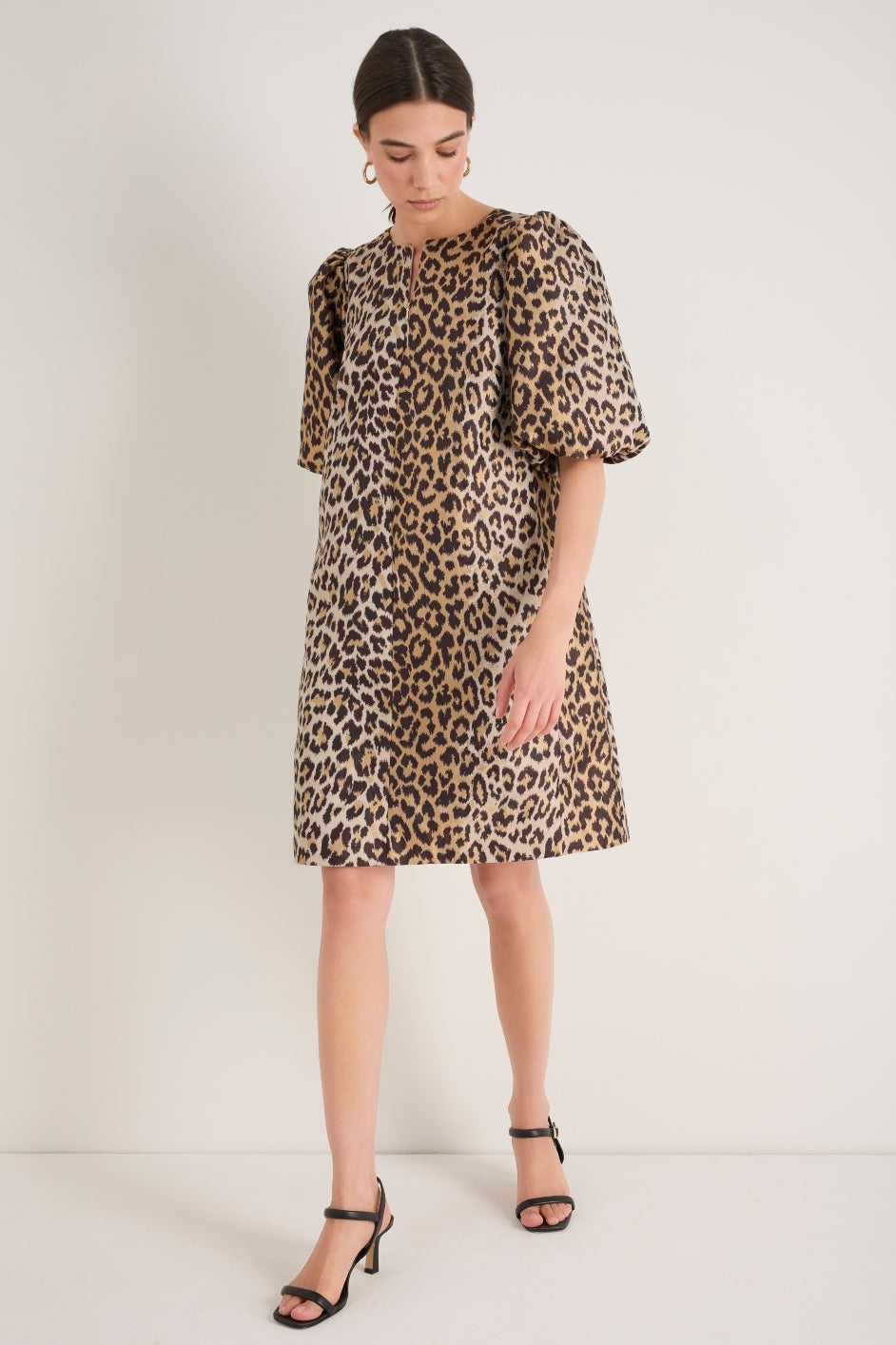 ＊ホッブスロンドン＊ HAMPTON LEOPARD SILK DRESS Hampton Leopard Silk Dress | Hobbs UK |