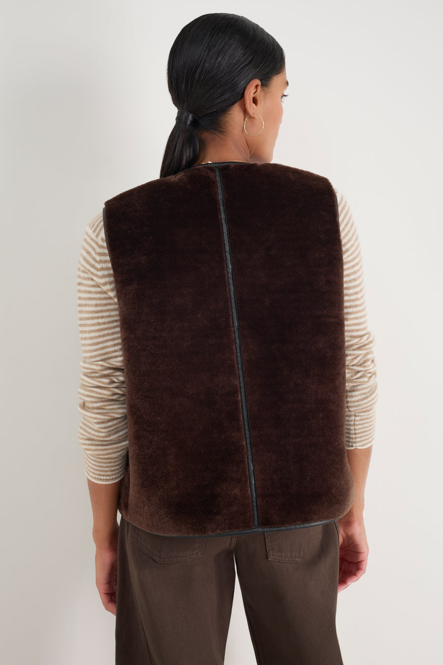 Carina Duffle Gilet - Cocoa