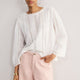 Renee Blouse - White Embroidered
