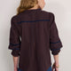 Riley Blouse - Midnight/Cocoa Check