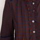 Riley Blouse - Midnight/Cocoa Check
