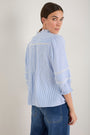 Riley Blouse - Blue/Ivory Stripe