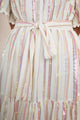 Riley Dress - Ecru/Multi Stripe