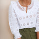 Romee Broderie Blouse - Ivory