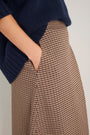 Romily Skirt - Blue/Tan Check