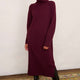 Romy Knitted Jumper Dress - Plum