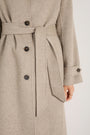 Romy Double Face Wool/Cashmere Coat - Oatmeal Marl