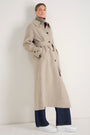 Romy Double Face Wool/Cashmere Coat - Oatmeal Marl