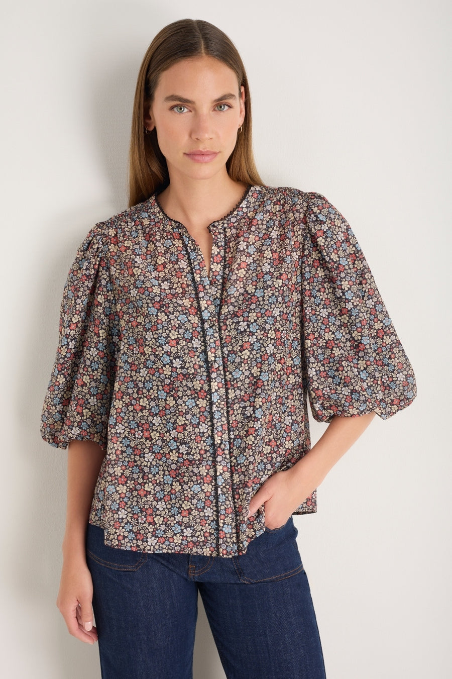 Rosalie Top - Retro Floral