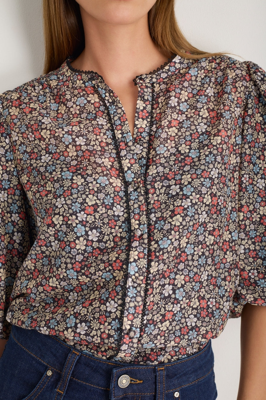 Rosalie Top - Retro Floral