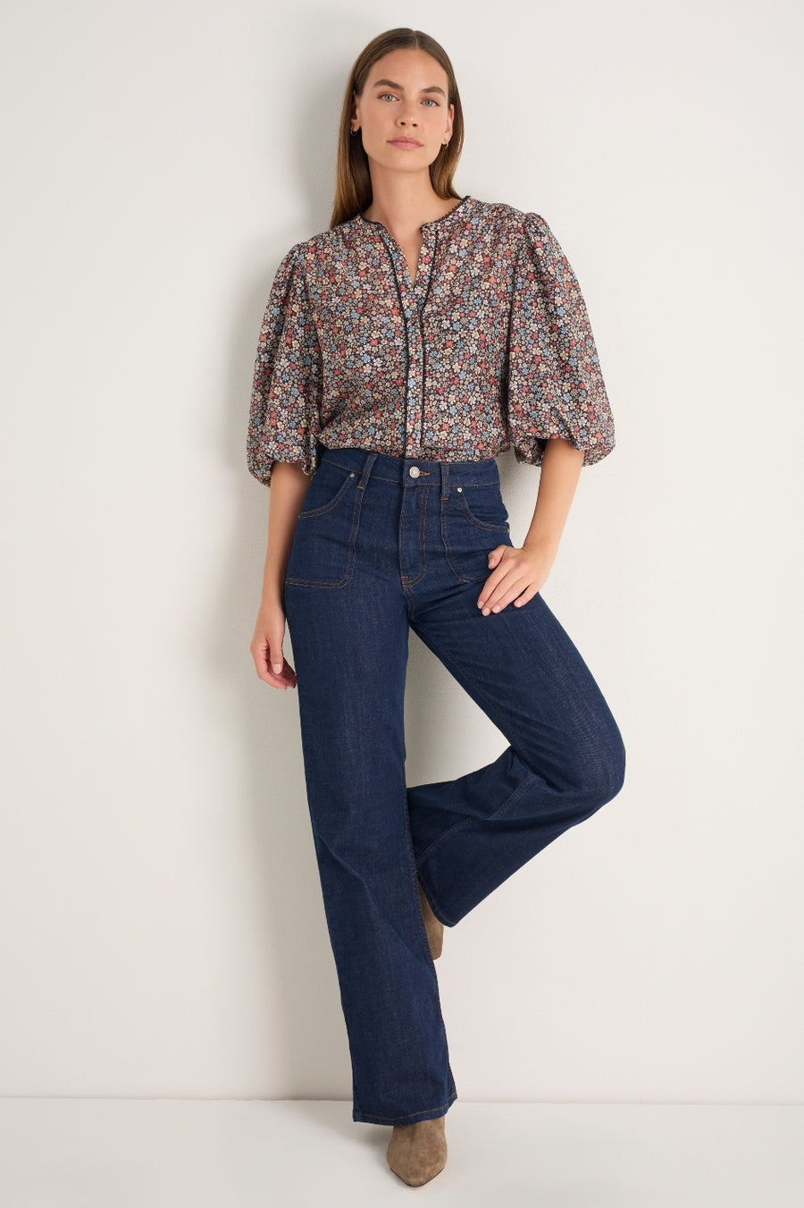 Rosalie Top - Retro Floral