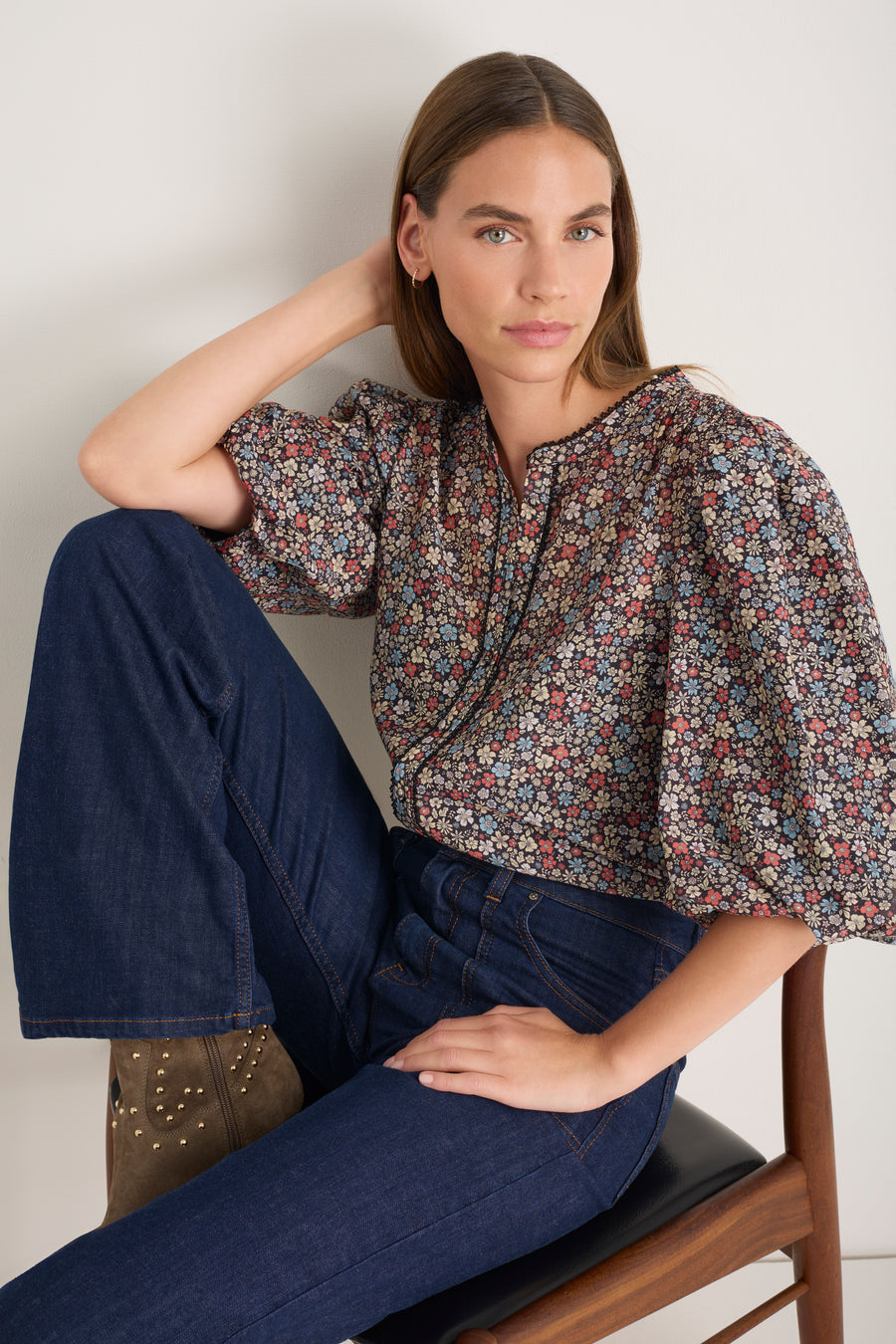 Rosalie Top - Retro Floral