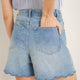 Ruby Scallop Short - Mid Wash