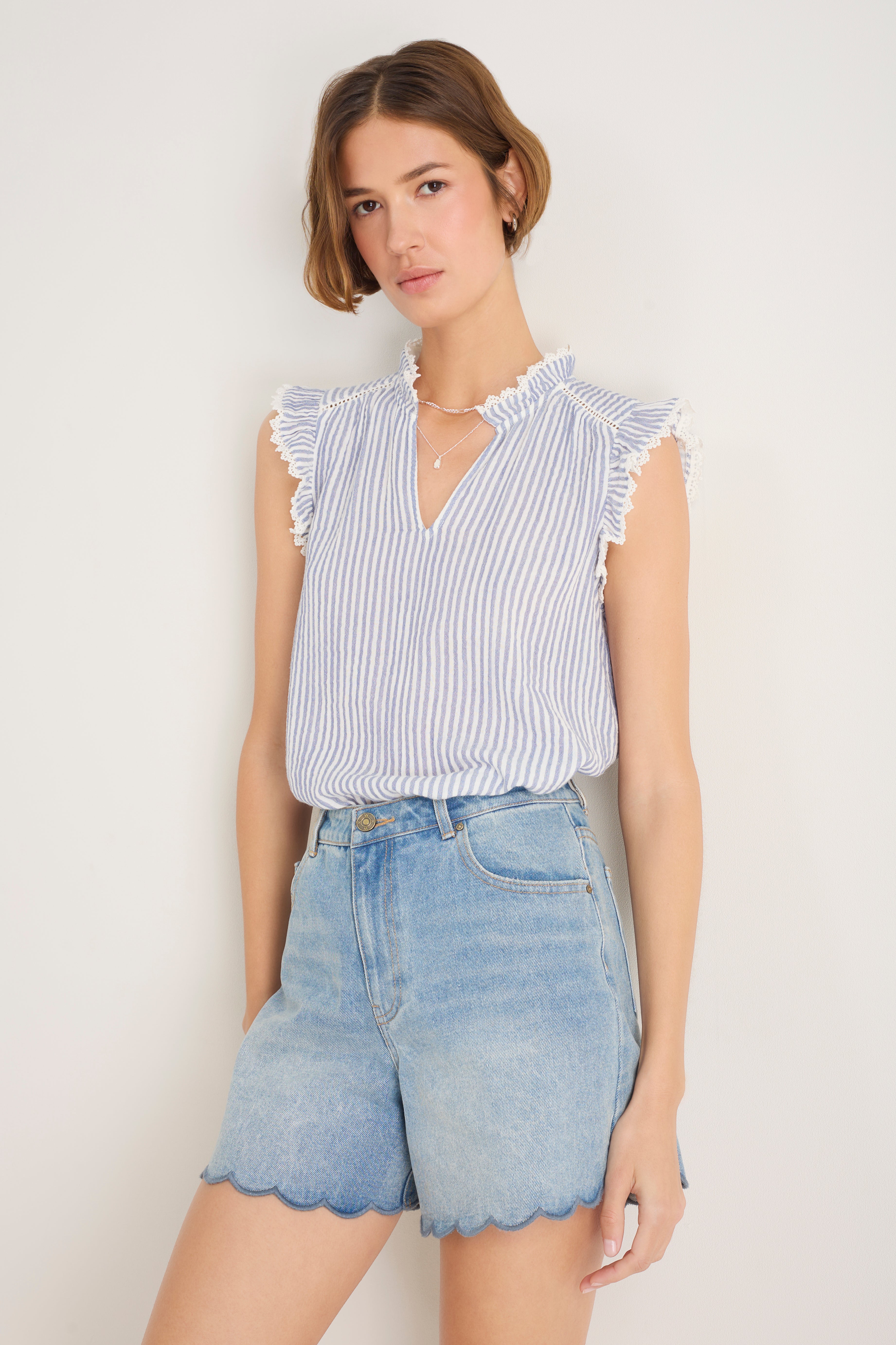 ボトムス Misha & Puff Scallop Hem Shorts 12-18m ボトムス Misha & Puff Scallop Hem Shorts 12-18m Baby Scallop Hem