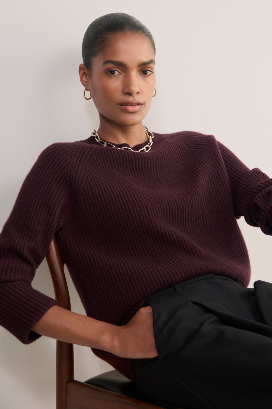 Ruth Jumper - Aubergine