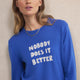 Cath x WYSE Slogan Jumper - Cobalt Blue
