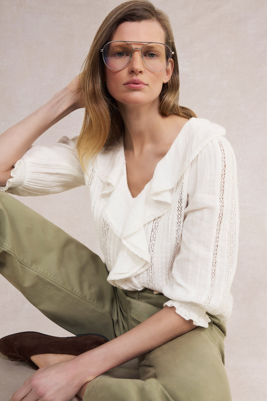 Sierra Blouse - White