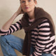Cath x WYSE Brigitte Jumper - Brown/Pink Stripe