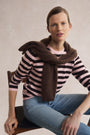 Cath x WYSE Brigitte Jumper - Brown/Pink Stripe