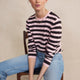 Cath x WYSE Brigitte Jumper - Brown/Pink Stripe