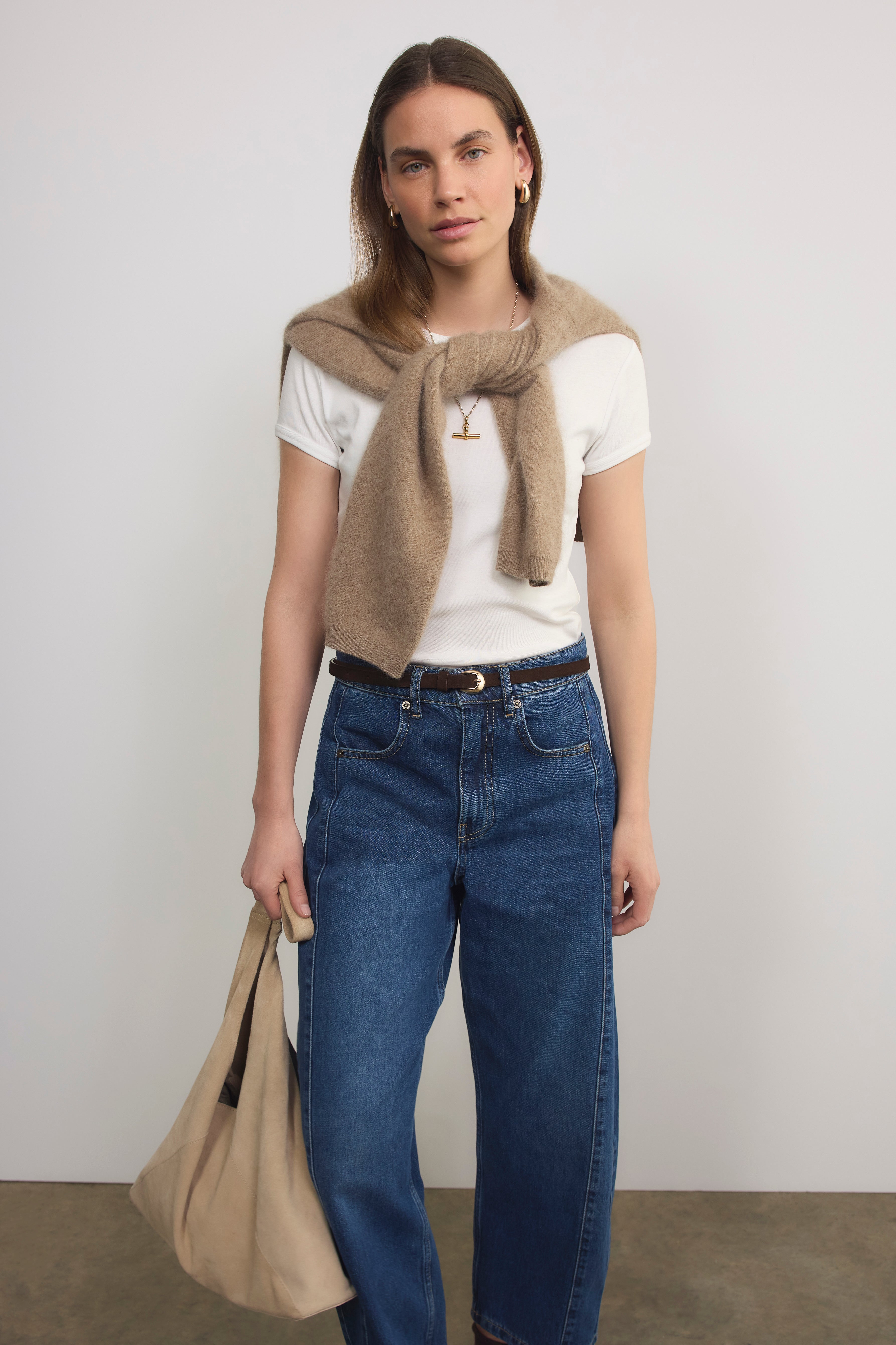 Crissy Slim Tee - White