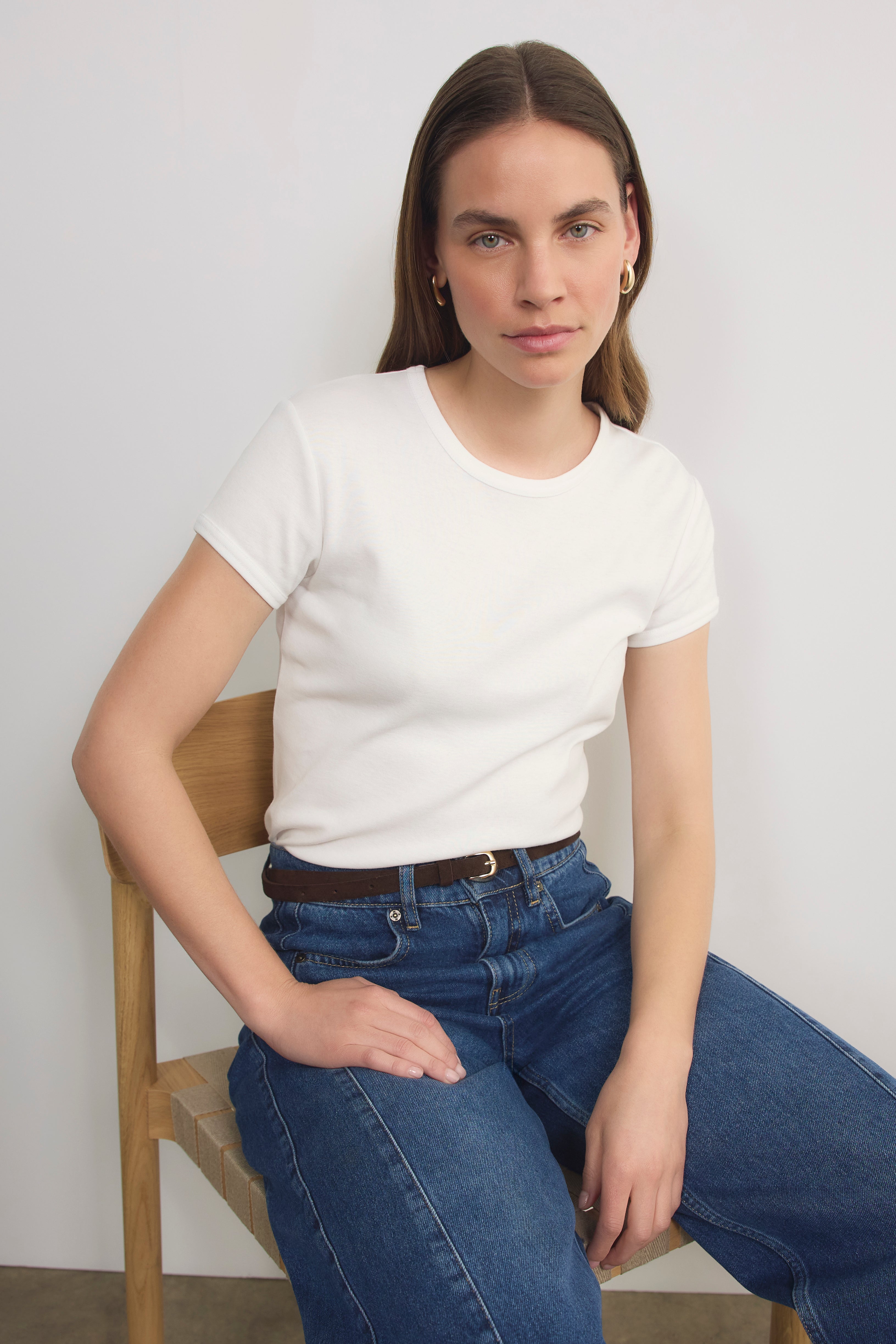 Crissy Slim Tee - White