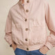 Hallie Collarless Jacket - Dusky Pink