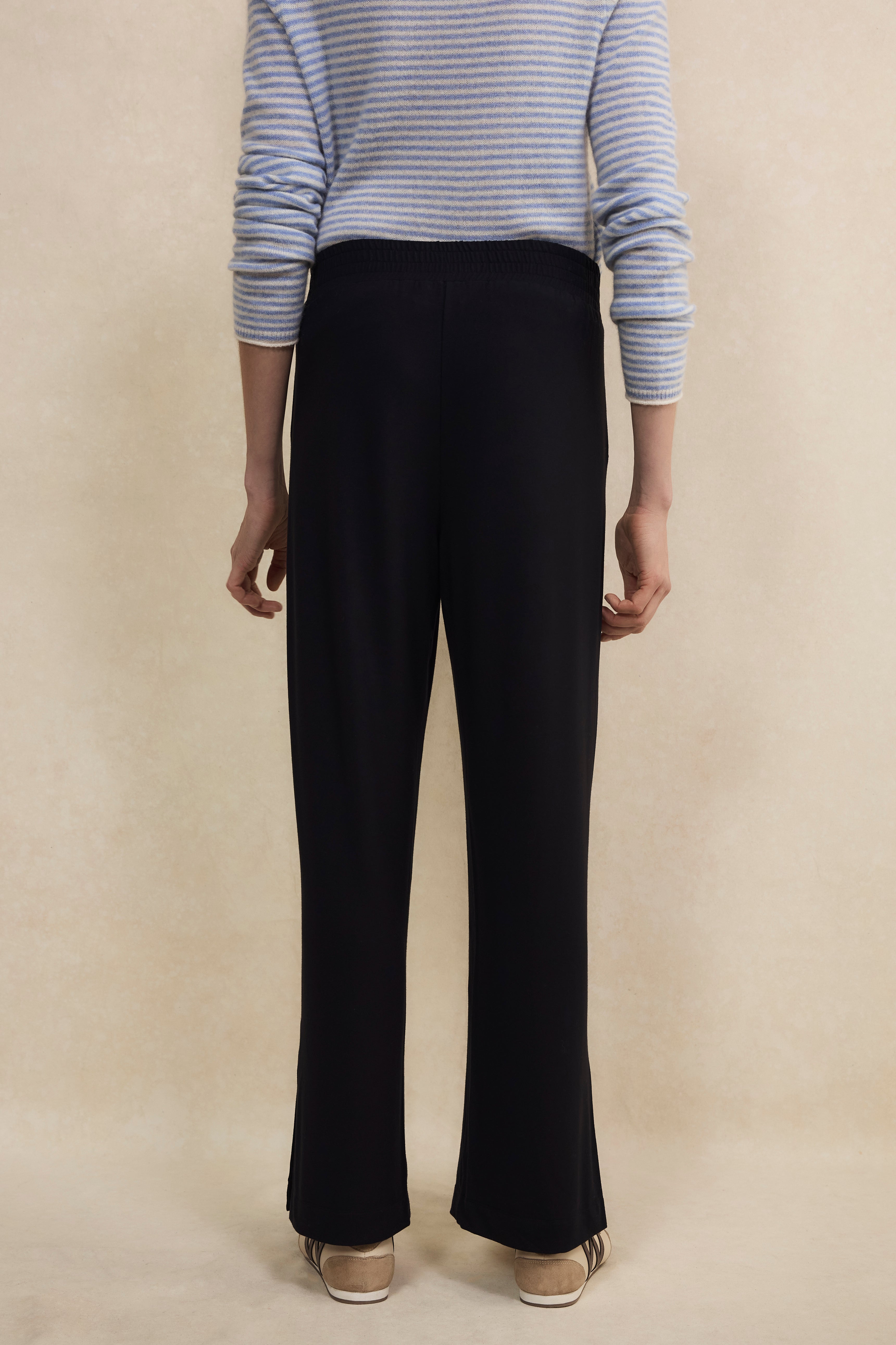 Sienna Split Hem Trouser - Black