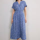 Angelique Dress - Chambray Blue Paisley Geo