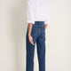 Saffie Straight Leg Jean - Mid Wash