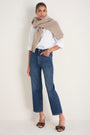 Saffie Straight Leg Jean - Mid Wash