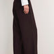 Sara Wool Blend Trouser - Chocolate