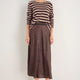 Sathony Metallic Skirt - Cocoa