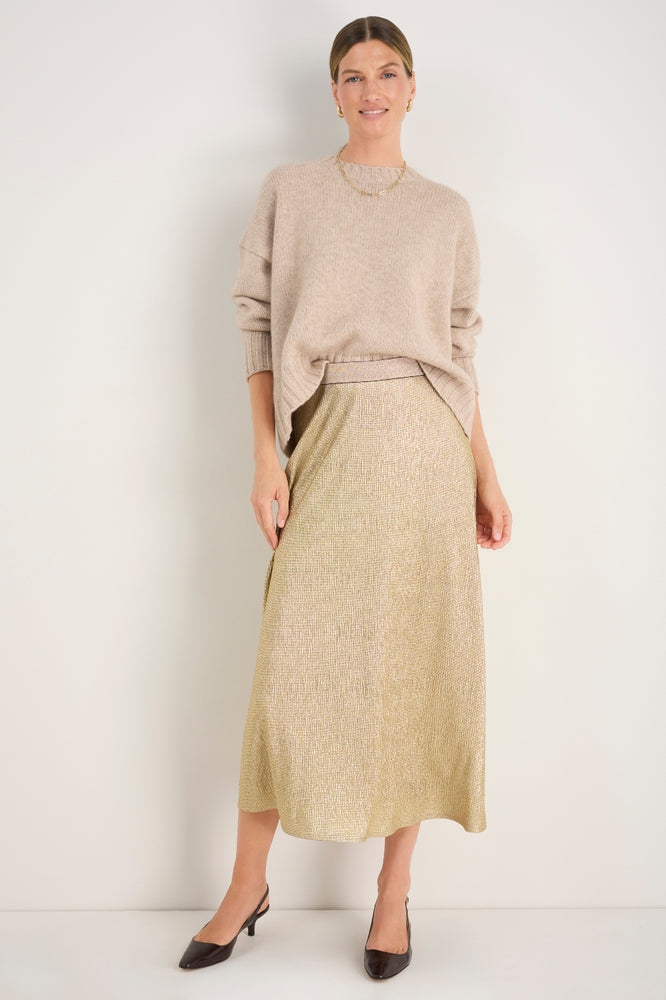 Sathony Metallic Skirt - Gold
