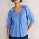 Scarlet Blouse - Chambray Embroidered