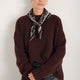 Serena Silk Scarf - Brown Leopard