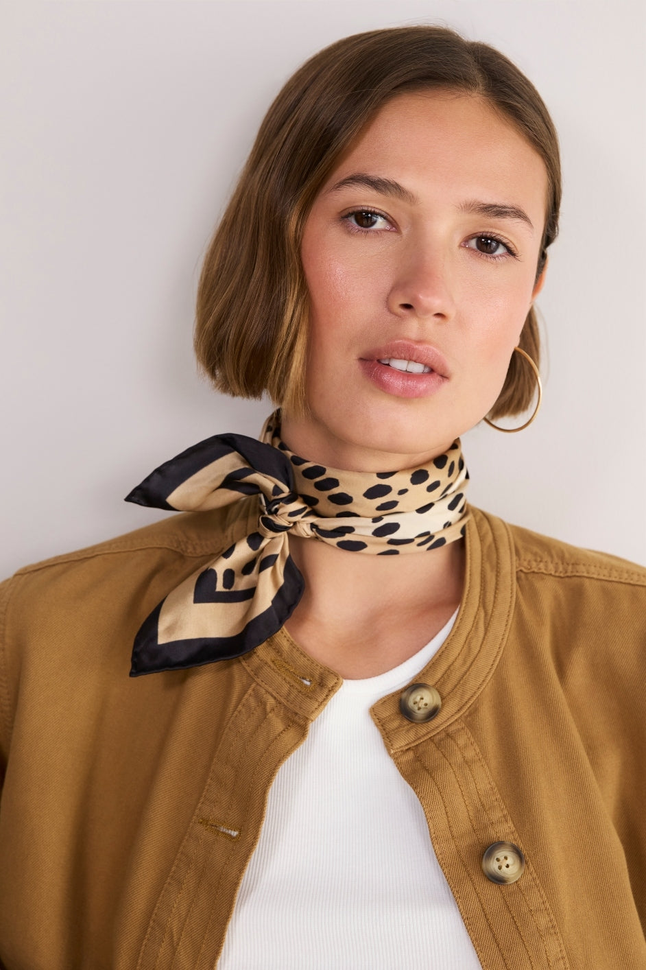 Serena Silk Scarf - Cheetah