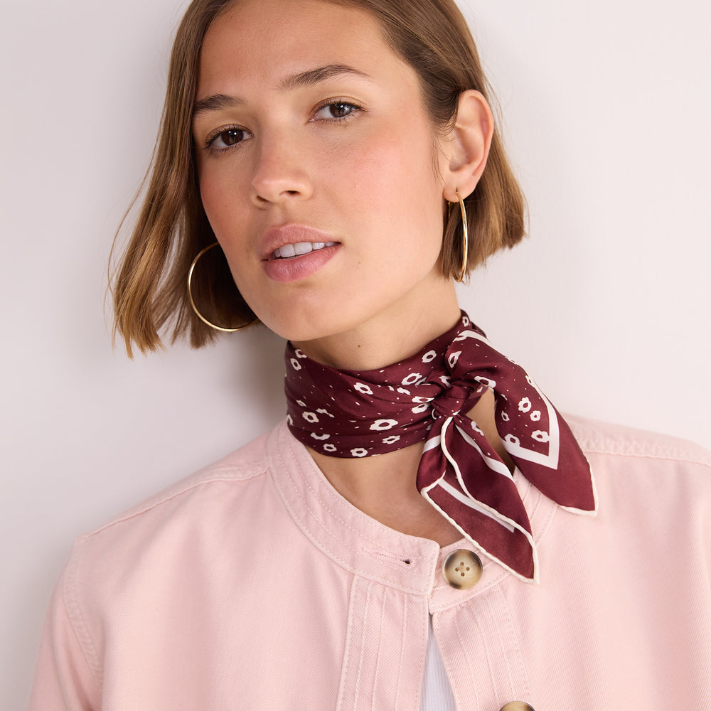 Serena Silk Scarf - Floral Confetti