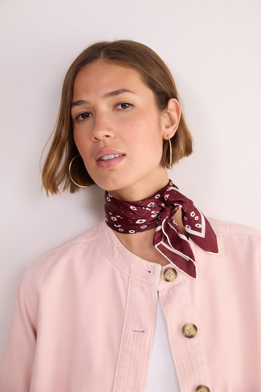 Serena Silk Scarf - Floral Confetti